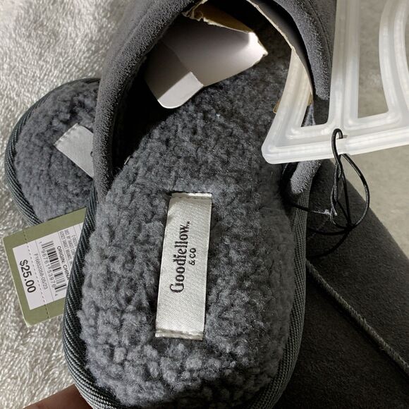 Goodfellow Mens Slippers Small 7/8 Gray Suede - Picture 5 of 6